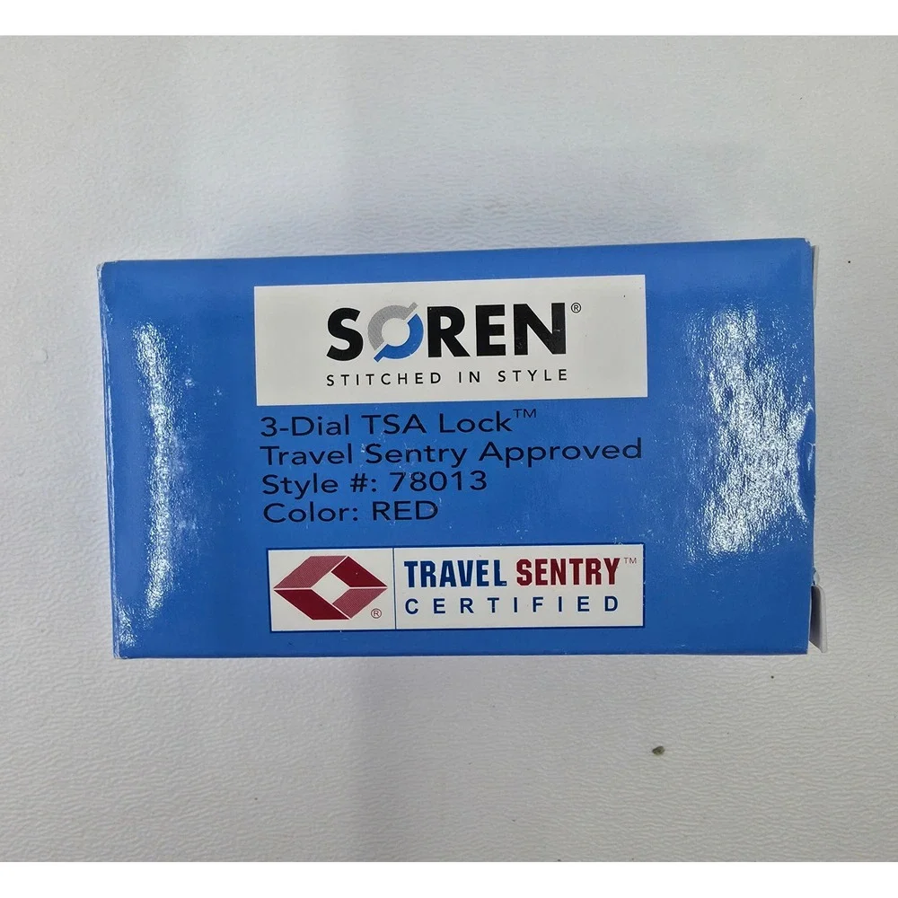 Soren Superman Returns TSA 3-Dial Combination Luggage Lock Red 78013 Travel X2